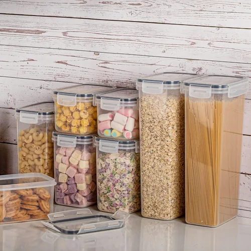 Vista 3 de Vtopmart 24 recipientes de almacenamiento de alimentos con 10 contenedores de almacenamiento de harina y azúcar