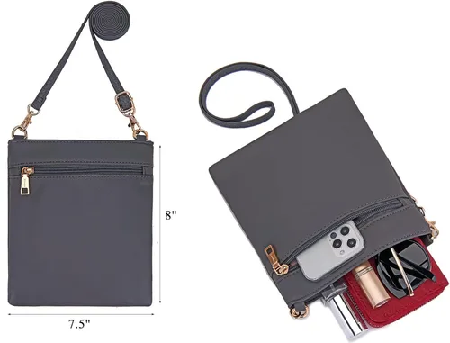 Vista 3 de Bolsos cruzados grandes para mujer, bolso de hombro y cartera para mujer, bolsos Hobo