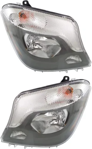 Vista 6 de Para Mercedes-Benz Sprinter Freightliner Sprinter 2014-2018 Conjunto de faros delanteros lado conductor certificado por DOT MB2502221N
