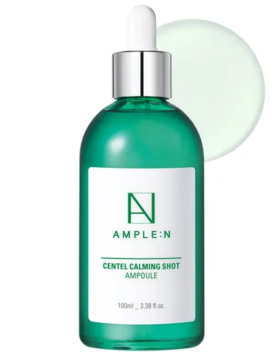 Vista 8 de AMPLE:N Centel Calming Shot Ampolla - Suero facial calmante coreano con centella asiática para calmar la piel irritada y sensible, alivio