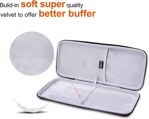 Vista 2 de L LTGEM Funda rígida EVA para Logitech K400 Plus, Logitech MX Mechanical Mini, teclado táctil inalámbrico Logitech POP Keys (solo funda)