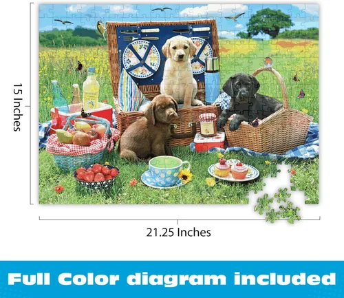 Vista 3 de Buffalo Games - Adorable rompecabezas de 300 piezas grandes para adultos con piezas de gran