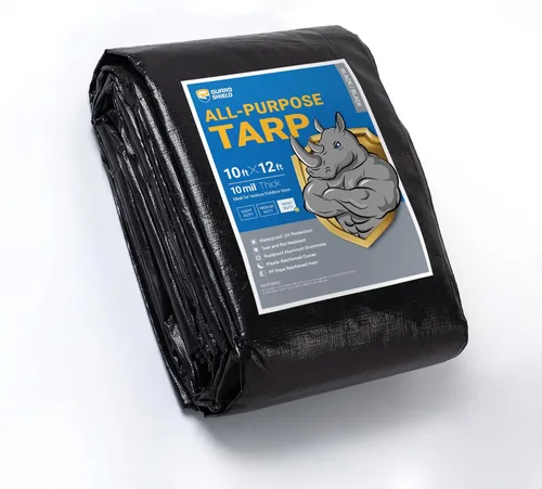 Vista 54 de GUARD SHIELD - Lonas impermeables, de polietileno, cuadradas, gruesas, resistentes a los rayos ultravioleta, con ojales, para exteriores, 12 x 24