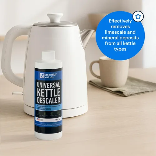 Vista 2 de Essential Values Descalcificador Universal - Solución de Descalcificación de Espresso - Limpiador de Máquina de Café - Ácido Cítrico para Hervidor