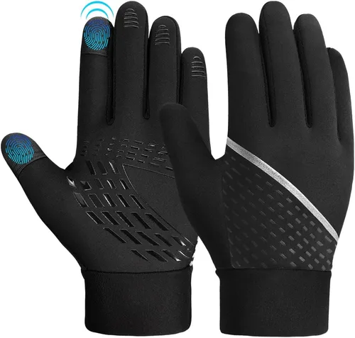 OOPOR Guantes de invierno cálidos para correr, para niños, para clima frío, ciclismo, nieve, esquí, deportes, niños y niñas de 4 a 12 años