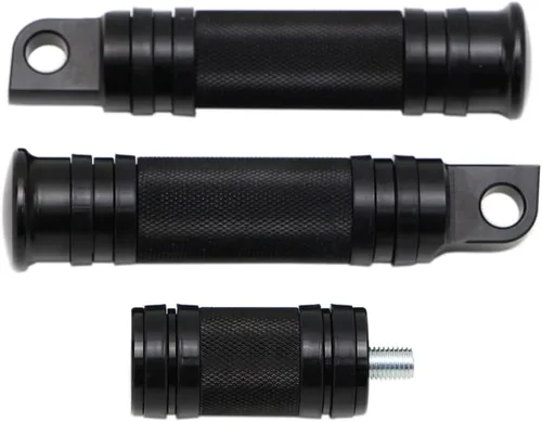 Vista 6 de Dreamseek estribo de cambio para motocicleta con estriberas de dedo + estriberas moleteadas compatibles con Harley-Davidson Sportster Dyna Touring