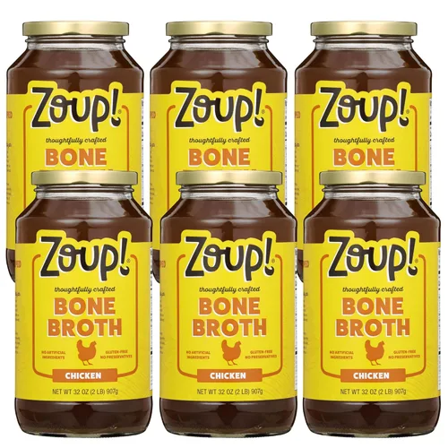 Vista 12 de Zoup - Caldo de hueso de ternera, apto para ceto, sin gluten, sin azúcar, sin OMG, caldo transparente – Ideal para caldo, caldo, base de sopa