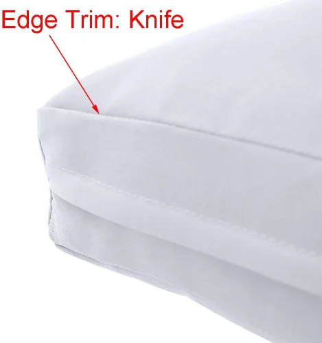 Vista 7 de *Cover ONLY*-Style 3 Outdoor Daybed Mattress Bolster Back Pillow Slipcovers Knife Edge Crib-AD003