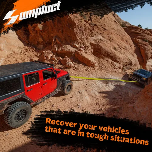 Vista 6 de Correa de Remolque Resistente de 2" x 20 Pies, 20,000 libras de Resistencia a la Rotura, Correas Reforzadas Protectoras de Árboles, Uso para Cuerda