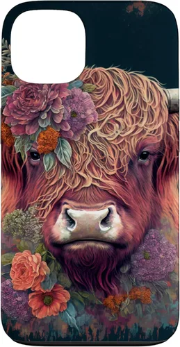Vista 7 de Western Boho Highland Cow Farmer Cows Lover Case for iPhone 17