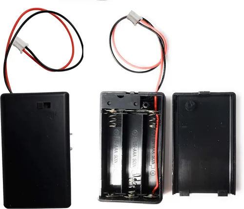 Vista 6 de Soluciones de energía de bajo voltaje: soportes de batería resistentes al agua - Fundas de batería 3AA con adaptadores de batería AAA - Soporte