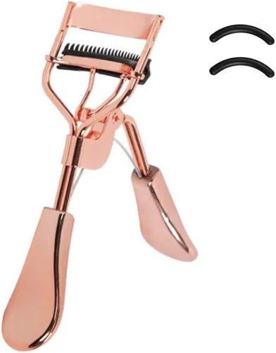 Uranian Beauty Eyelash Curler Comb Eyelash Curlers with 2 Silicone Refill Pads Premium Lash Curler Makeup Tool for Women and Girls