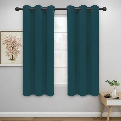 Vista 522 de Easy-Going - Cortinas opacas para dormitorio, aislamiento térmico sólido con ojales, cortinas de ventana para reducción de ruido, cortinas