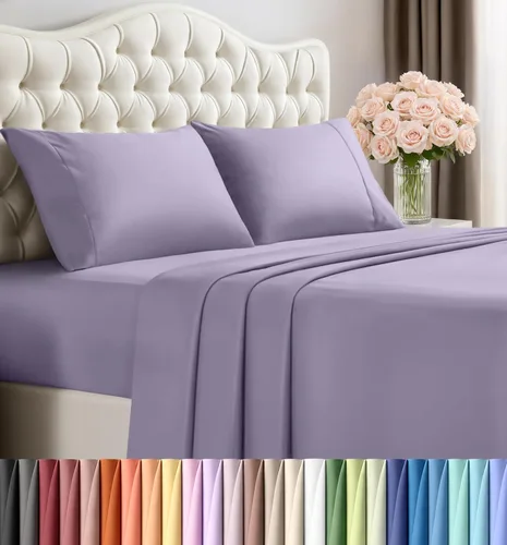 Vista 186 de Utopia Bedding - Juego de sábanas de microfibra cepillada, resistente al encogimiento y a la decoloración, de fácil cuidado, 3 piezas, tamaño Beige