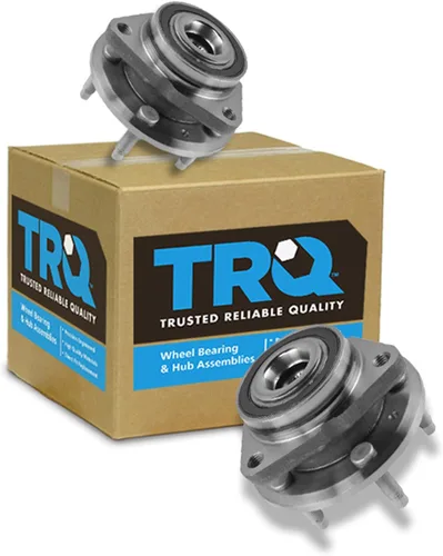 Vista 182 de TRQ Juego de 2 rodamientos de rueda delantera y conjunto de cubo compatible con Tesla 3 2020 Y 2018-2019