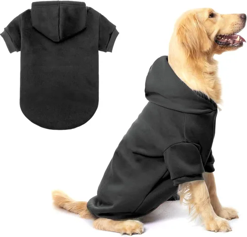Vista 26 de BINGPET - Sudaderas con capucha de seguridad para perros, suéter para cachorros, abrigos para perros de clima frío, suéter con capucha de forro #1