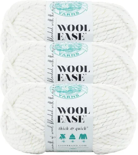 Vista 51 de Lion Brand Yarn - Ovillo de lana Wool-Ease Thick & Quick color fuerza aérea