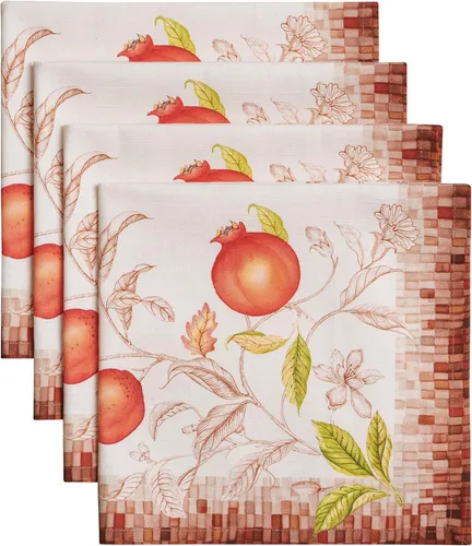Vista 84 de Maison d' Hermine Juego de 4 servilletas de tela 100% algodón, suaves y duraderas, servilletas cuadradas reutilizables para uso diario, lavables