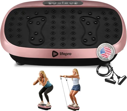 Vista 10 de Lifepro HexaPlate Lite Vibration Plate Exercise Machine with Magnetic Acupoints - Full Body Vibration Platform for Beginners and Recovery