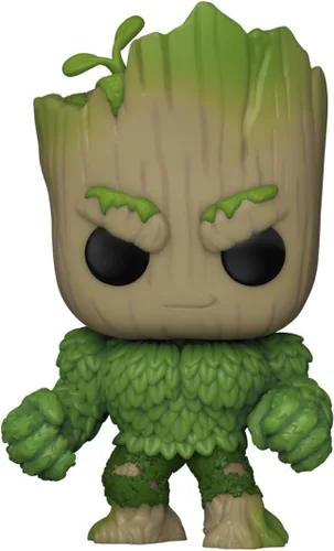 Vista 2 de Funko Pop! Marvel: We are Groot - Hulk - Groot Shorts - Figura de vinilo coleccionable - Idea de regalo - Producto oficial - para niños y adultos