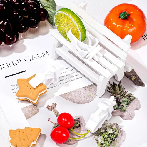 Vista 4 de 6 piezas de jaula para pájaros, soporte para alimentos, loro, frutas, verduras, clips para jaula de pájaros, clip para periquitos de periquitos