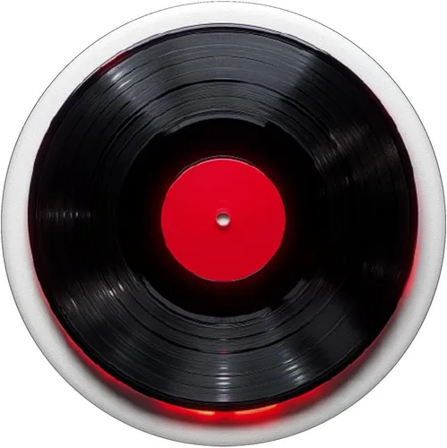 Vista 3 de Red Vinyl Record Player Vinyl Collector Retro Music Lover PopSockets Adhesive PopGrip