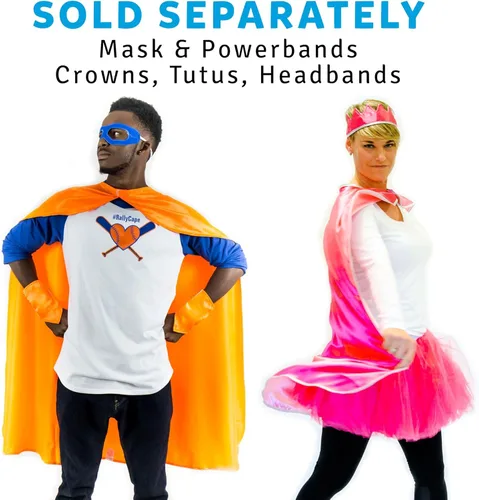 Vista 4 de Everfan Capa de superhéroe para adultos Capa de superhéroe para adultos Capa de satén para disfraz