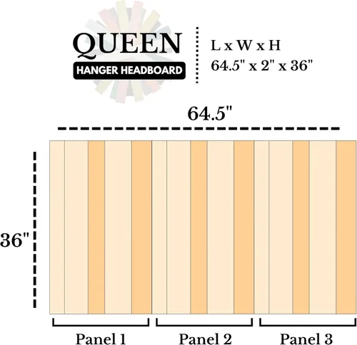 Vista 24 de Diseño mixto: cabecero hecho a mano. Se monta en pared: Fácil instalación:, Madera, Mezcla de todo terreno.