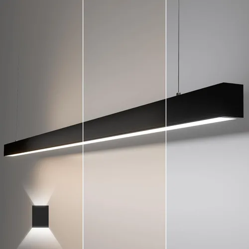 Vista 15 de Luces lineales LED de 4 pies de 50/45/40/35/30 W, luz de arriba y abajo, 3000 K/4000 K/5000 K, iluminación comercial conectable de 4 pies