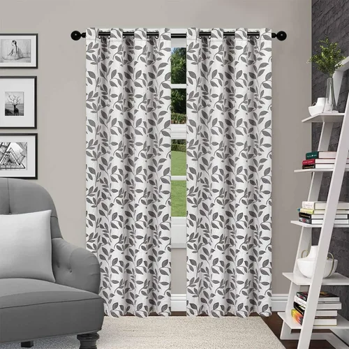 Vista 165 de Superior Cortinas opacas, oscurecimiento de la habitación para dormitorio, bloqueo solar, térmicas, cortinas bohemias modernas, colección de hojas