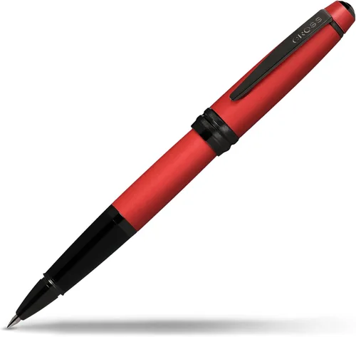 Vista 9 de Cross Bailey Bolígrafo Rollerball Recargable Presentado en una Caja de Regalo Premium - Punta Media, Tinta Negra, Negro