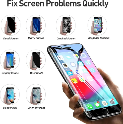 Vista 4 de Para iPhone 7 Reemplazo de pantalla con botón de inicio 4.7 "Negro, pantalla LCD táctil 3D digitalizador montaje completo con herramientas