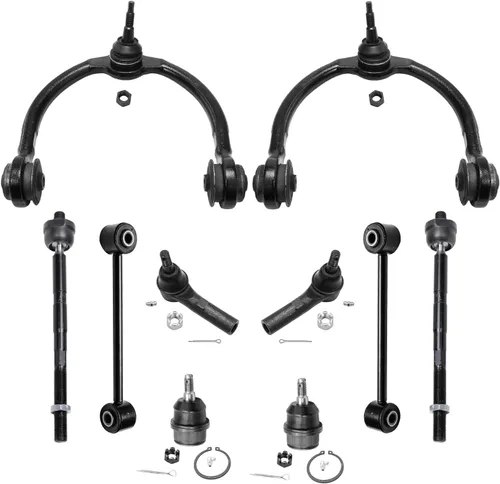 Vista 212 de Detroit Axle - Kit de suspensión de 10 piezas para Nissan Frontier Xterra Pathfinder 2005-2012, 4 brazos de control superiores inferiores
