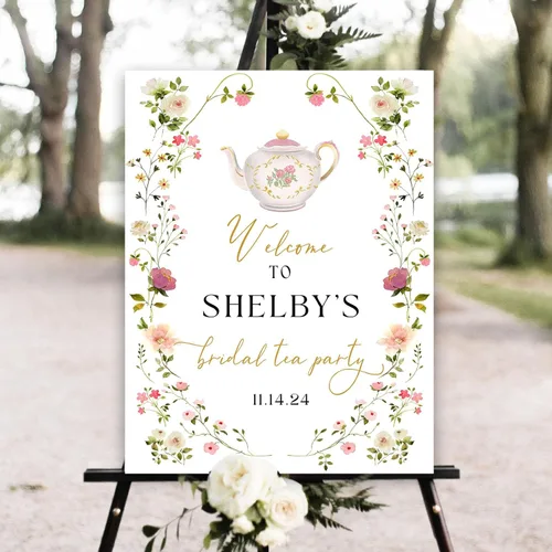 Vista 10 de Letrero de despedida de soltera de flores silvestres, letrero de bienvenida de despedida de soltera personalizado, decoración de despedida