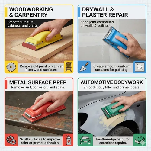 Vista 3 de Preppin ' Weapon bloque de lija, color rojo