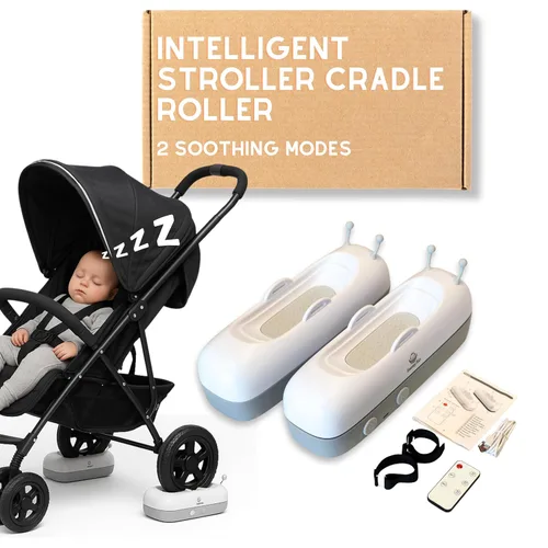 Vista 13 de Accesorio automático suave y ligero para cochecito – Chupete inteligente para bebé para un sueño tranquilo con control remoto, temporizador, dos