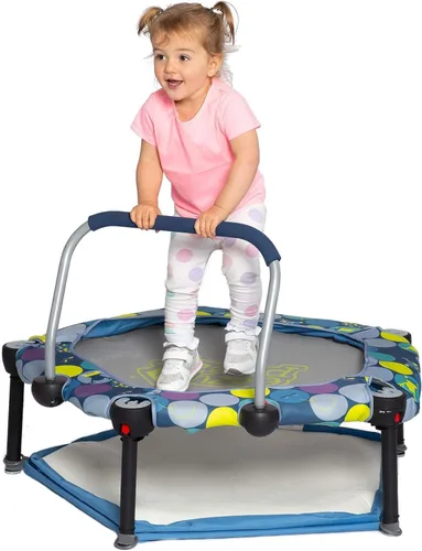 Vista 5 de Eezy Peezy Pozo de bolas plegable 3 en 1 y gorila – Tienda de campaña y trampolín con asa – Edades de 10 meses a 5 años