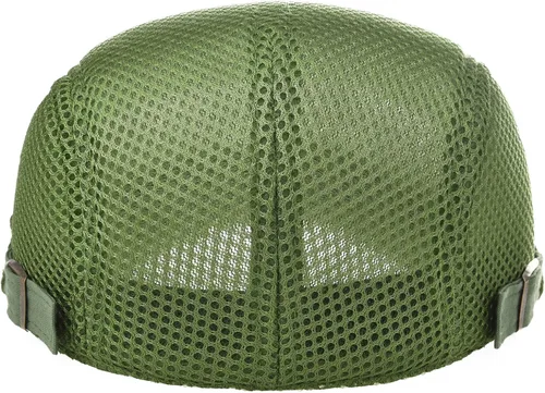 Vista 70 de Hombres Malla Newsboy Gorra plana Ivy Cabbie Newsboy Cap Negro
