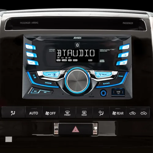 Vista 6 de JENSEN MPR420 - Estéreo de coche con pantalla LCD de 7 caracteres doble DIN Llamadas manos libres Bluetooth y transmisión de música Asistente