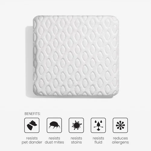 Vista 4 de Bedgear Ver-Tex - Protector de colchón refrescante para cuna, impermeable y de enfriamiento instantáneo para cama, bolsillos profundos y base