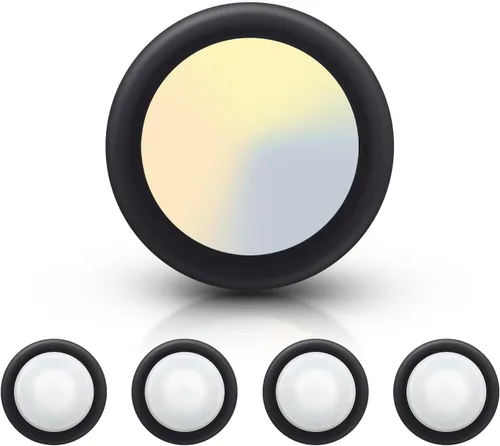 Vista 12 de ECOELER Luz LED de disco de 6 pulgadas, luz de techo LED regulable de montaje empotrado, 16.5 W, 1000 lm, 3000 K blanco cálido, borde de aluminio