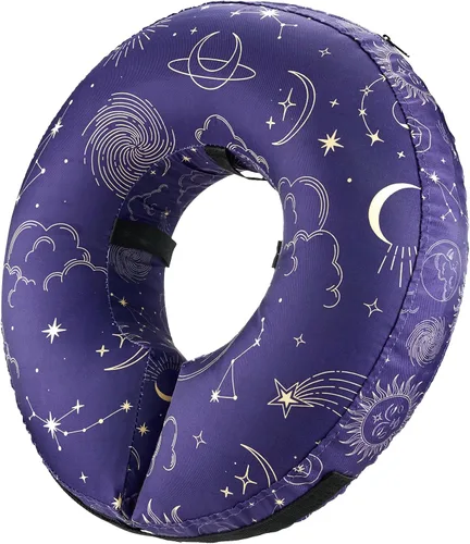 Vista 11 de BENCMATE Alternativa al collar inflable de cono para perro, cono suave para perros pequeños, medianos y grandes y gatos, collar de dona ECollar