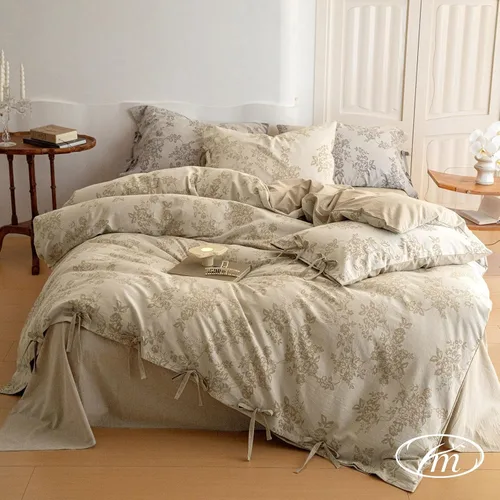 Vista 53 de VM VOUGEMARKET - Juego de funda de edredón de algodón, ropa de cama floral morada de 3 piezas, con flores de lavanda y cierre de cremallera