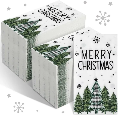 Vista 9 de Jetec 200 servilletas de papel costeras con conchas marinas, toallas de mano de papel para baño, desechables, diseño de estrella de mar azul marino