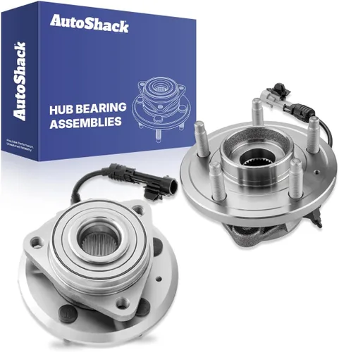 AutoShack - Conjunto de rodamientos de cubo de rueda delantera izquierda y derecha con ABS de repuesto para Chevrolet Equinox 2007-2009 Saturn Vue