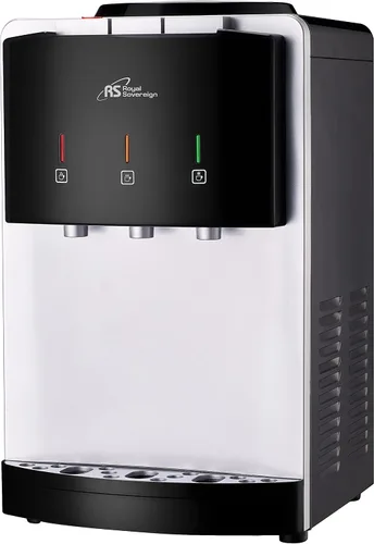 Royal Sovereign Dispensador de agua de encimera de tres temperaturas, plata/negro (RWD-300B)