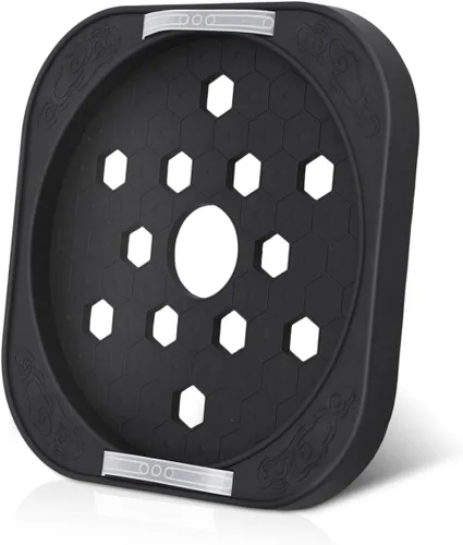 Vista 9 de HEMOTON Bandeja para tanque de gas, bandeja para tanque de propano, base de cilindro de propano, cilindro de gas, estante fijo, plataforma de tanque