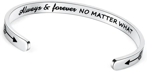 TONY & SANDY - Brazaletes motivacionales para mujeres, adolescentes o niñas, regalos de cumpleaños personalizados para mamá, hija, hermana o amigas,