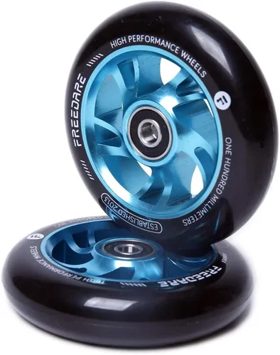 FREEDARE - Par de ruedas de repuesto para scooter de acrobacias Pro de 3.937 in, 2 piezas con rodamientos ABEC