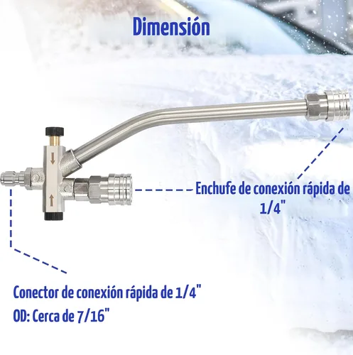 Vista 5 de Tool Daily Cañón de espuma para lavadora a presión con accesorio de doble